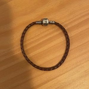 Brown Leather Pandora Bracelet
